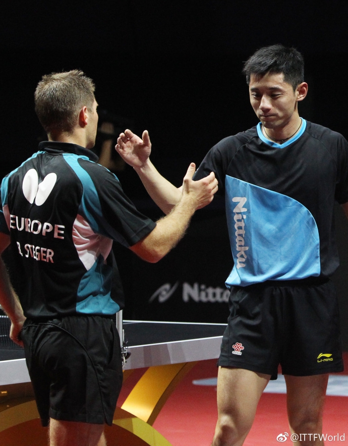 德国队完胜中国队，张继科刷新纪录